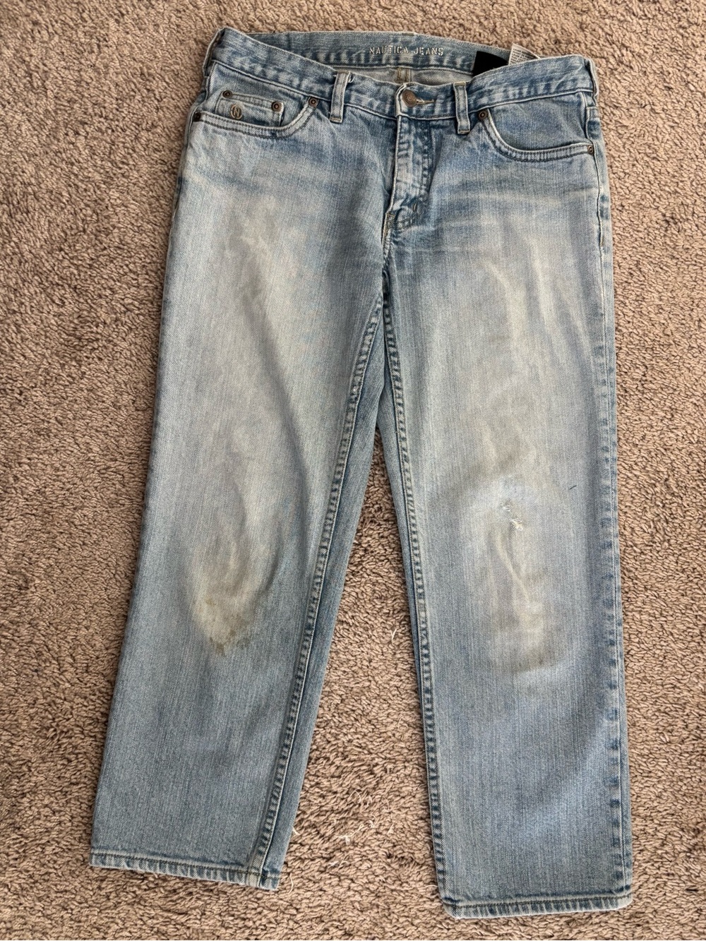 Nautica Low-Rise Jeans Women’s Size 4 Cropped Straight Leg Light Wash Denim